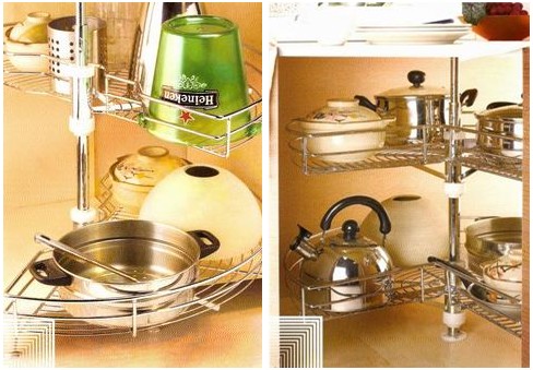 板式爐臺側(cè)拉(左)、德式多功能四邊籃(右)