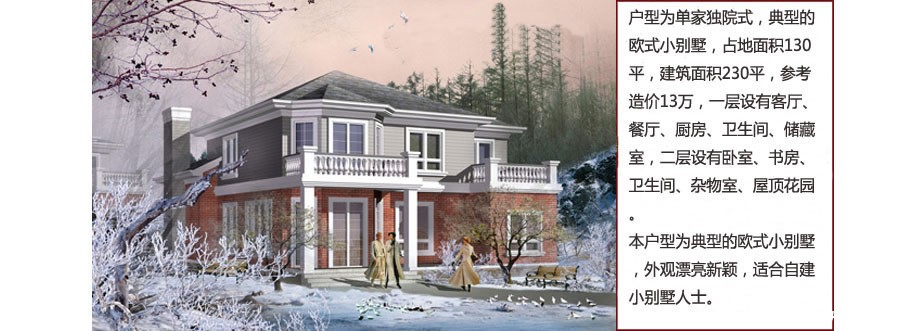 歐式鄉(xiāng)村單門(mén)獨(dú)院式別墅設(shè)計(jì)